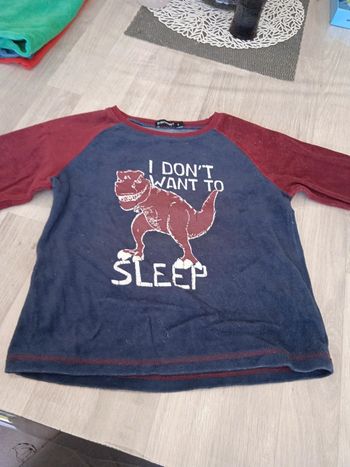 Haut de pyjama polaire