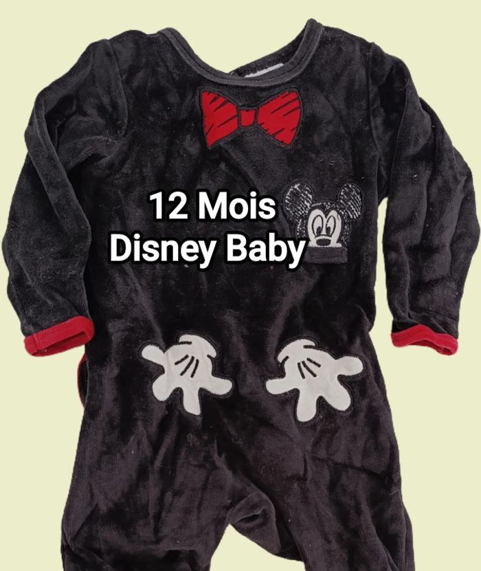 Grenouillère 12 Mois. Mickey. Disney Baby.