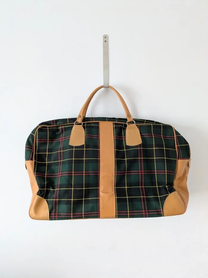 Grand sac de voyage Vintage à carreaux écossais - Lafuma - photo numéro 4
