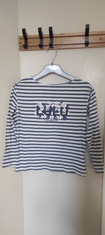 T-shirt fille manche longue 8 ans Lulu castagnette 
