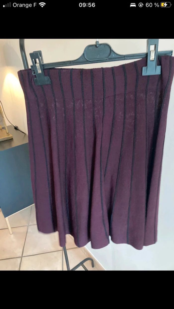 Jupe bordeaux