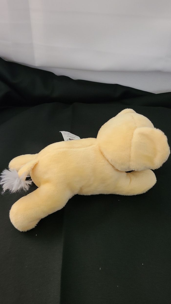 mini doudou éléphant jaune dormeur - photo numéro 2