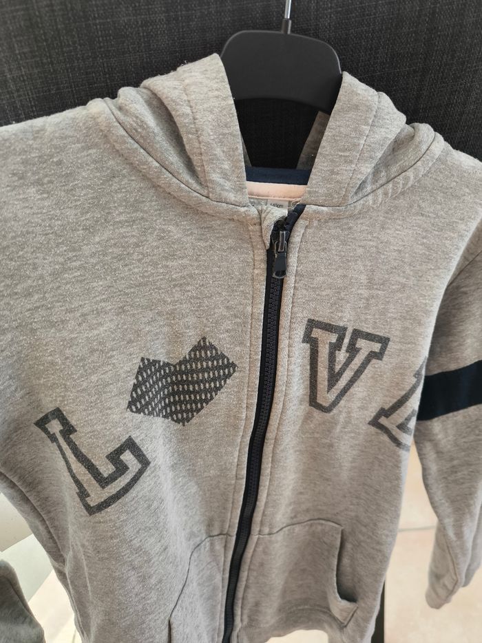 Gilet zippé gris - photo numéro 2