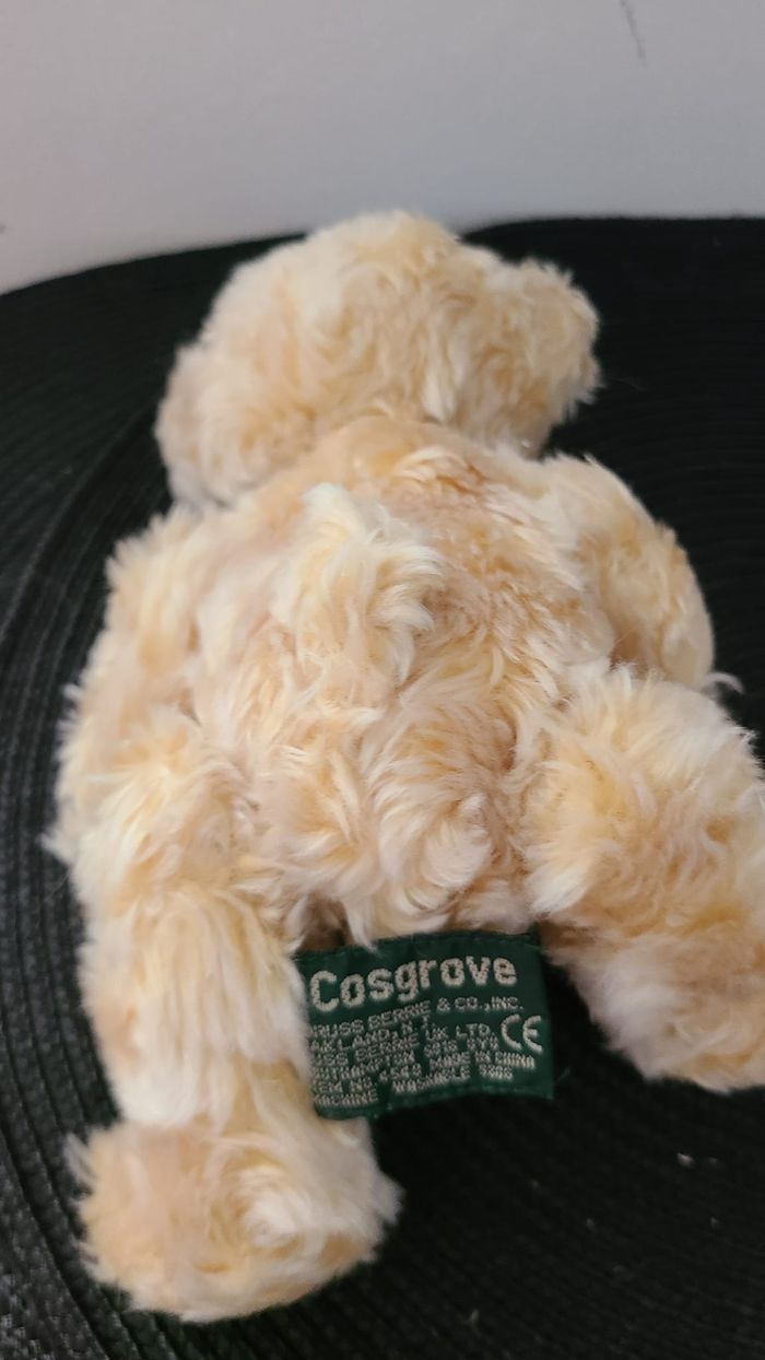 Ours en peluche doré Russ Berrie Cosgrove - peluche de collection vintage - photo numéro 3