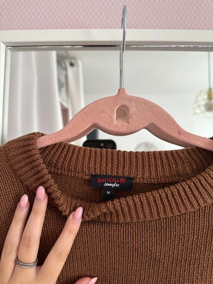Pull marron - très bon état - photo numéro 3