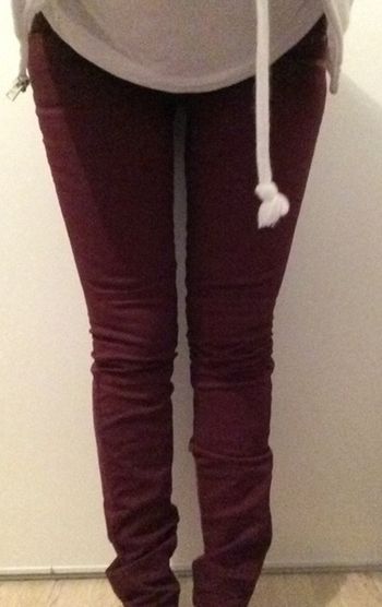 Pantalon slim bordeaux Naf Naf 34