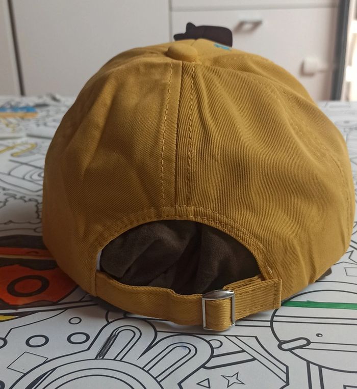 Petite casquette enfant neuve thème Dinosaures jaune et bleue - photo numéro 3