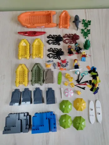 Lot de pièces Lego thème marin