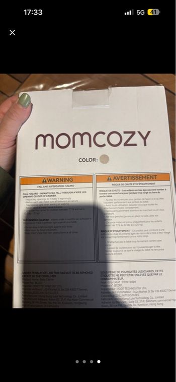 Porte bébé Mom cosy 