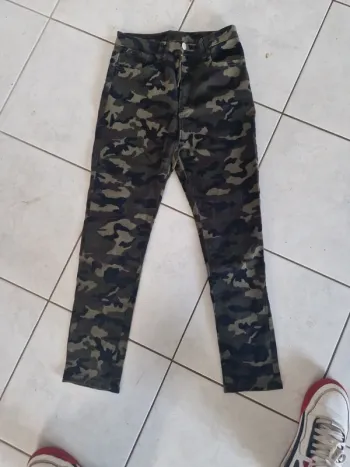 Jean shein  style militaire taille s