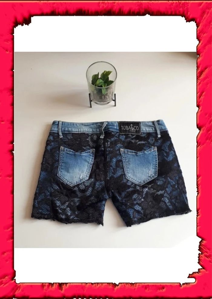 Mini short a dentelles taille M/38 - photo numéro 2