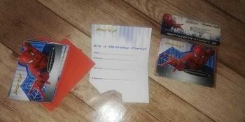Carte invitation spiderman