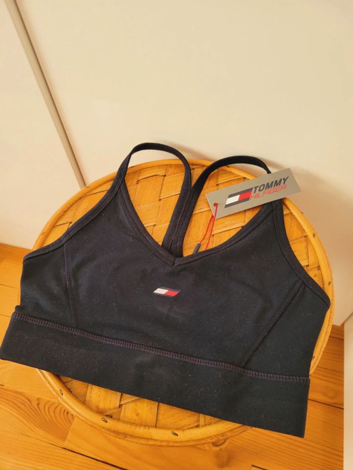 Neuf Haut Top brassière soutien gorge tenue de sport Tommy Hilfiger taille XS 34 - photo numéro 3