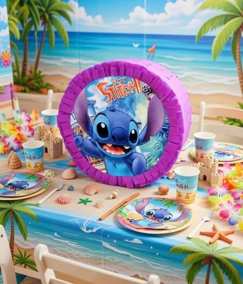Stitch pinata d'anniversaire enfant.