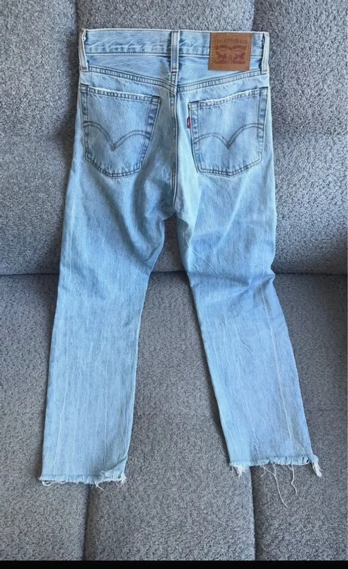 Jean bleu Levi's Wedgie Straight W23 - photo numéro 3
