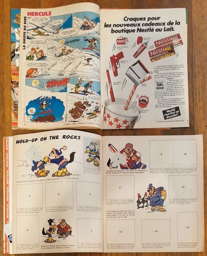 Ancien pif gadget avec album pif et hercule + poster Michael Jackson N°1093 1990 vintage - photo numéro 4
