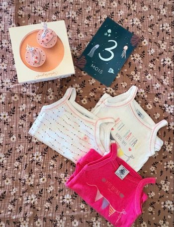 Lot 3 bodys petit bateau 3 mois 