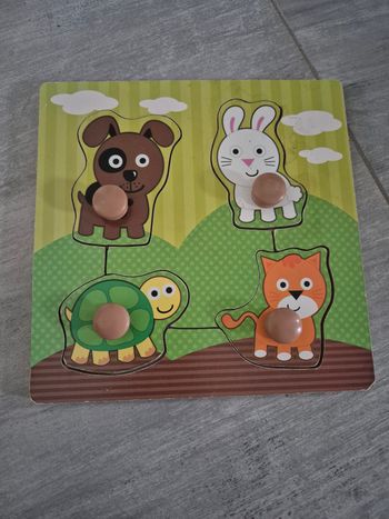 Puzzle en bois 4 animaux