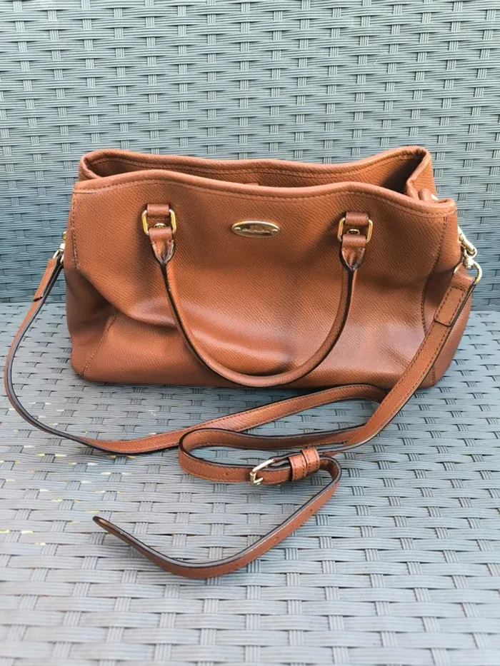 Sac à main et portefeuille cuir Coach Crossgrain kitt carry all - photo numéro 2