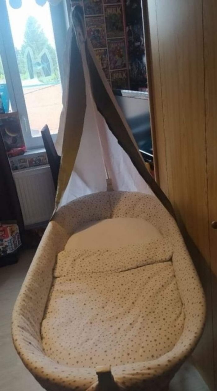 Berceau fer forgé bébé vintage - photo numéro 2