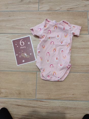 Débardeur manches longues 6 mois Dim