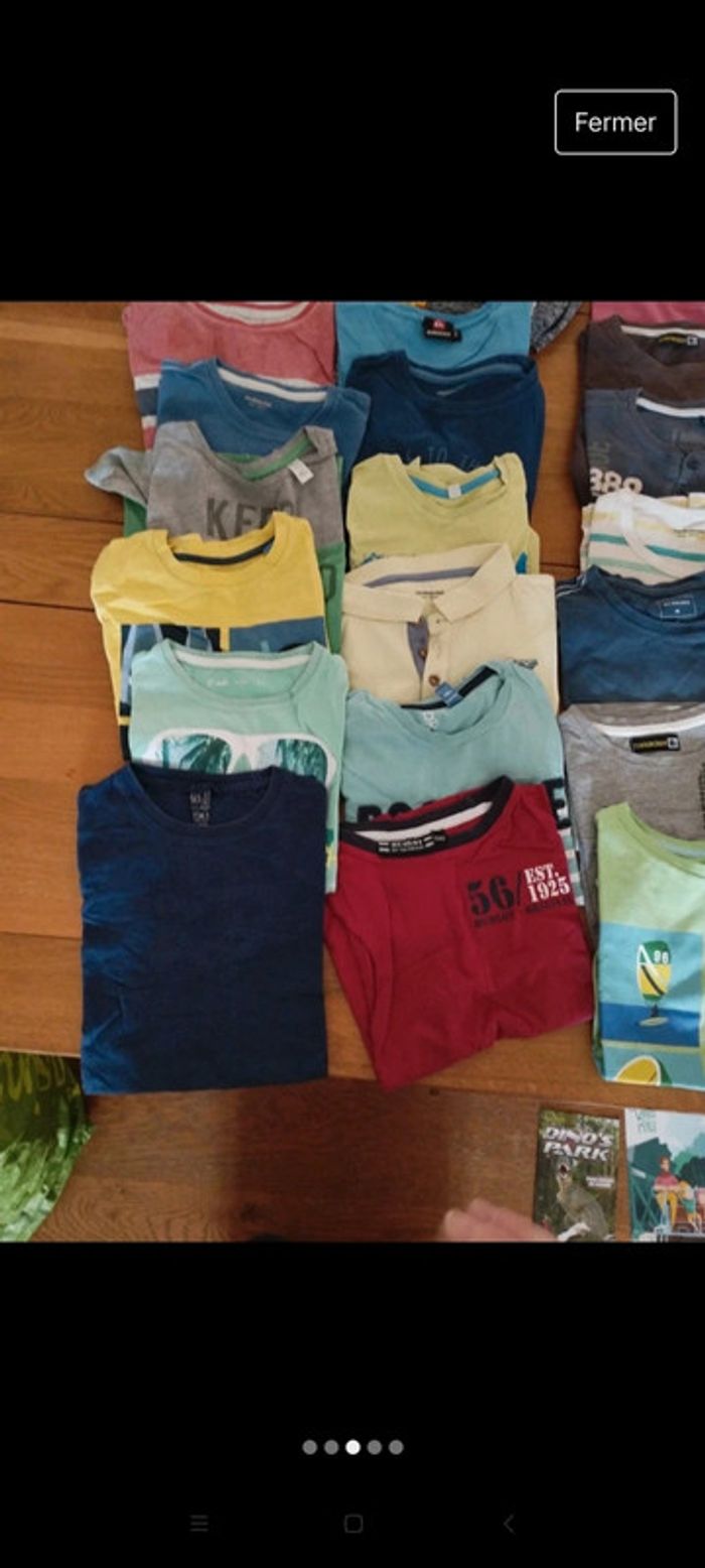 Lot de 21 t-shirts manches courtes garçon en 8 ans - photo numéro 3