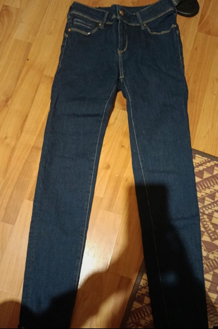 👖 Pantalon bleu foncé School Ray – Coupe skinny, style casual/scolaire 😎 - photo numéro 2