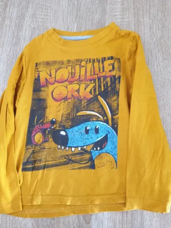 T shirt manches longues Kiabi 3 ans