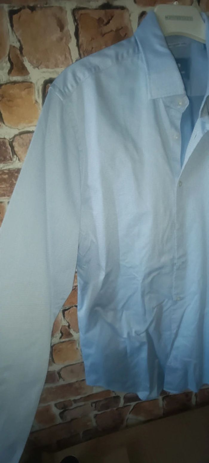 Chemise bleu longues manches Pierre Cardin - photo numéro 5