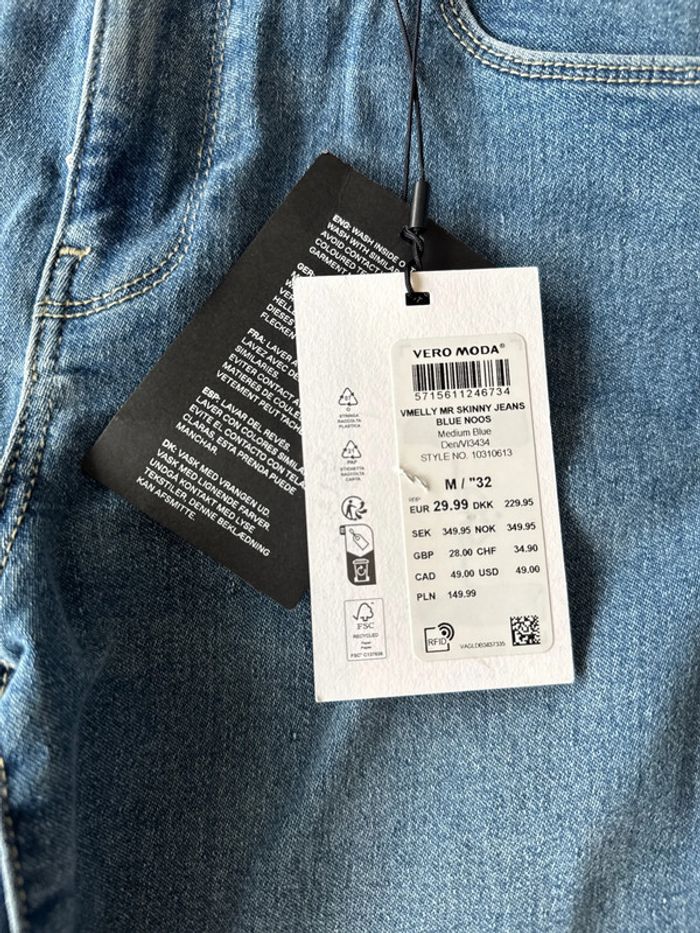 Jeans skinny femme Vero Moda T.M neuf avec étiquette - photo numéro 3