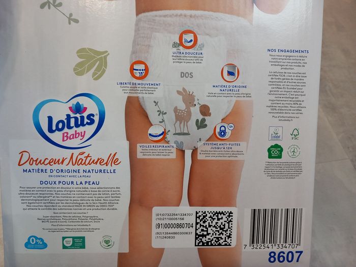 Couches culottes Lotus taille 6 - photo numéro 3
