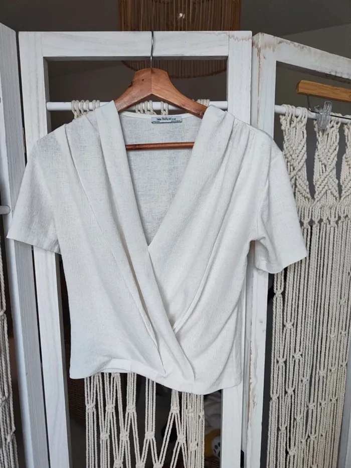 Haut Zara blanc