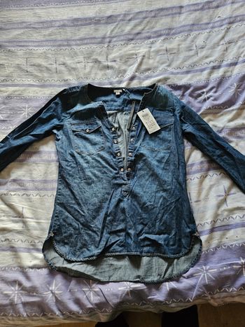 Blouse jean bleu