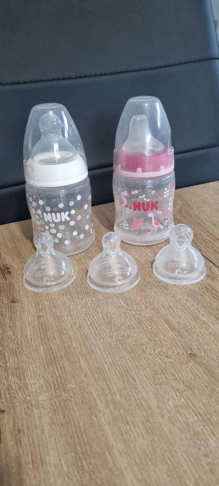 Lot biberons 150ml Nuk