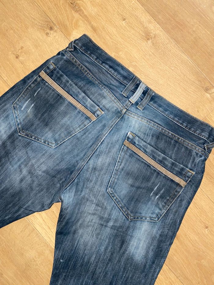 Jean Gémo bleu décoloré – Taille 44 - photo numéro 5