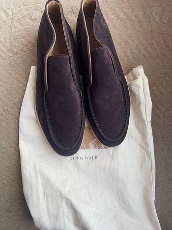 Mocassins homme Premium – Daim Aubergine 🍇