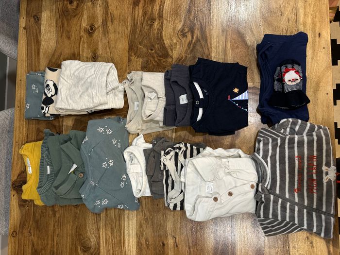 Lot vêtements bébé 9 mois garçon