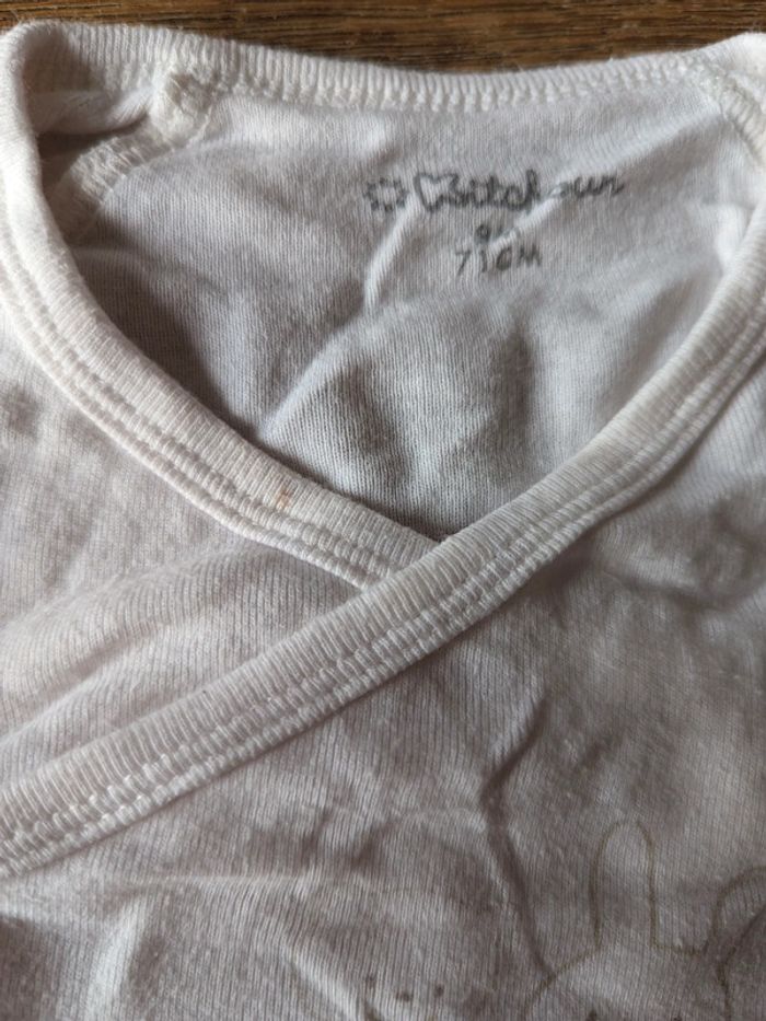 Lot 3 bodies manches courtes kitchoun / pommettes 9 mois - photo numéro 8