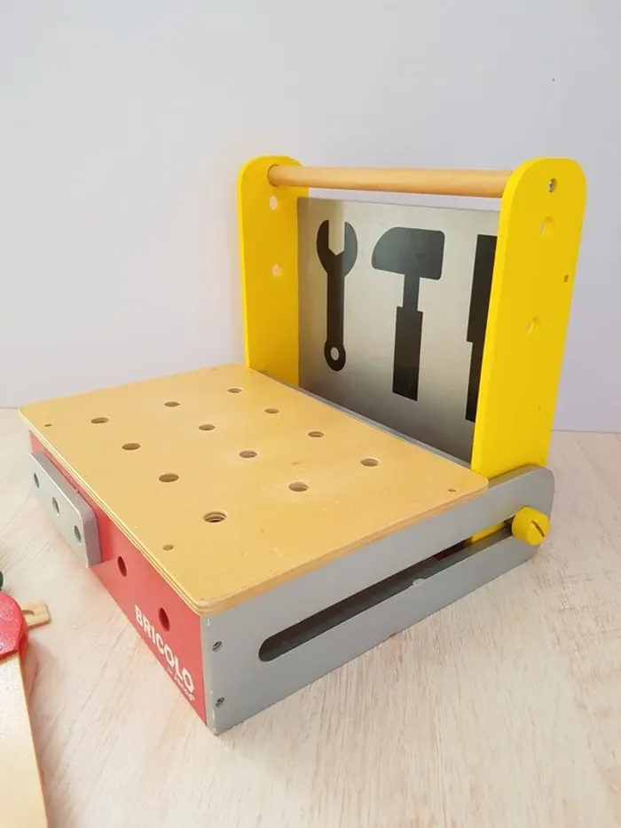 Coffret établi Bricolo de Janod et outils en bois - photo numéro 15