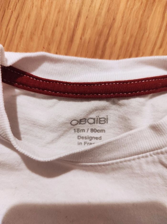 Tee-shirt ML Obaïbi en parfait état - photo numéro 4