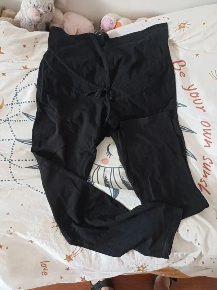 Pantalon grossesse noir - T 42/44- L -Kiabi