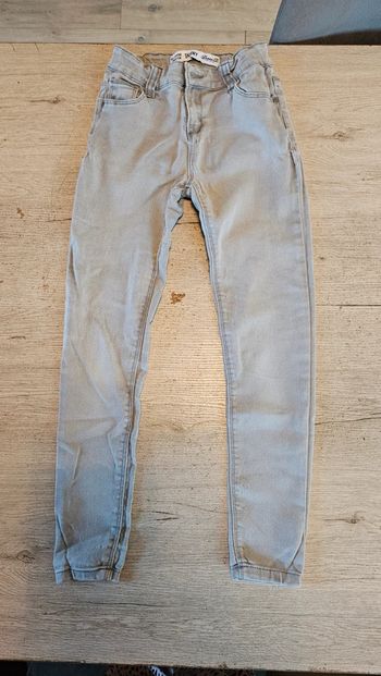 Pantalon gris clair, skinny, Denim Co, taille 10/11 ans, peu mis