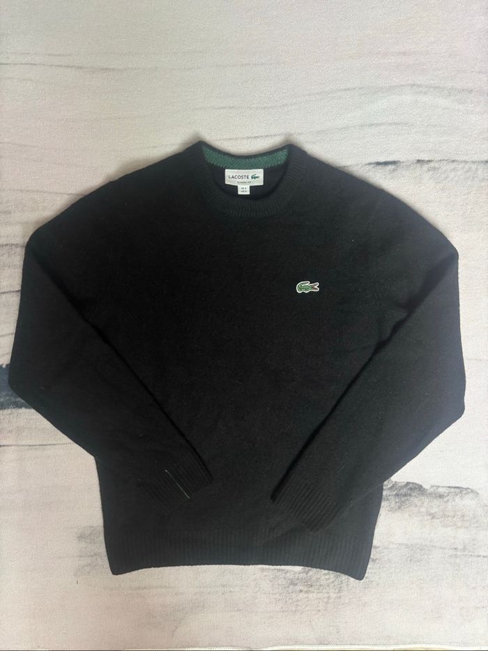 Sweat Lacoste noir moumoute taille S - photo numéro 4