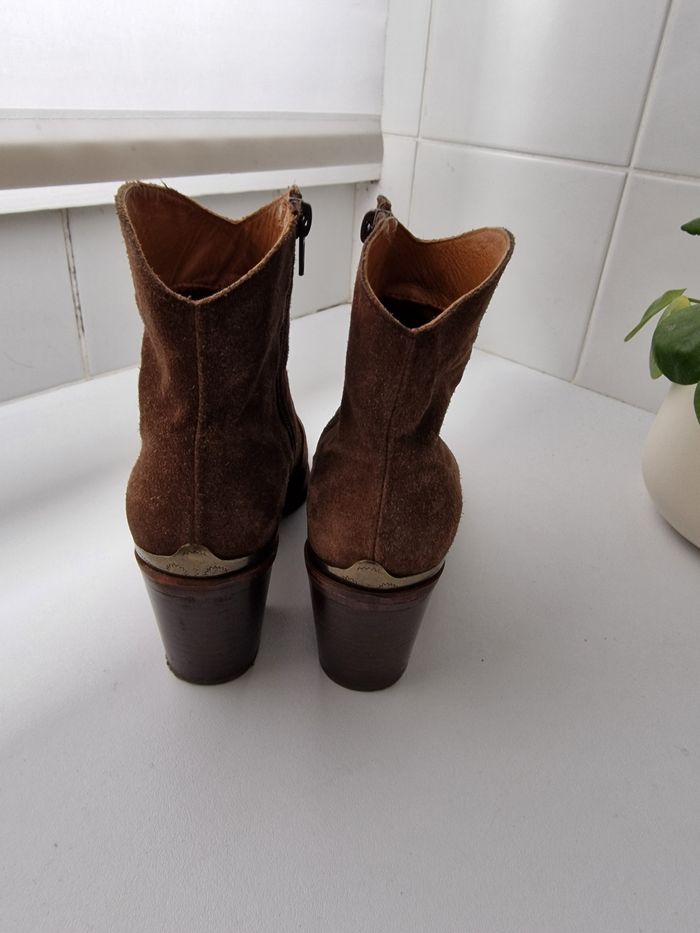 Boots en croûte de cuir - photo numéro 3