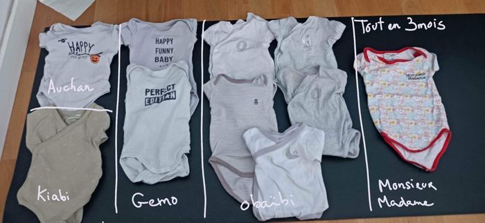 Lot vêtements bébé garçon 3 mois - photo numéro 3