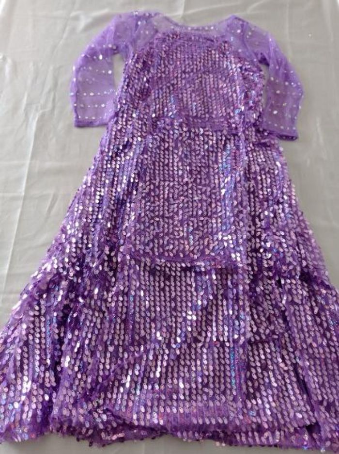 Déguisement robe princesse violette sequin 6ans - photo numéro 5