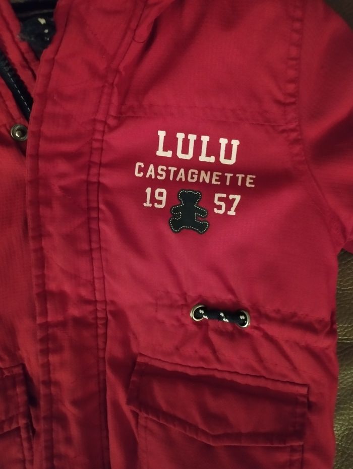 Manteau d'hiver rouge foncé Lulu - photo numéro 3