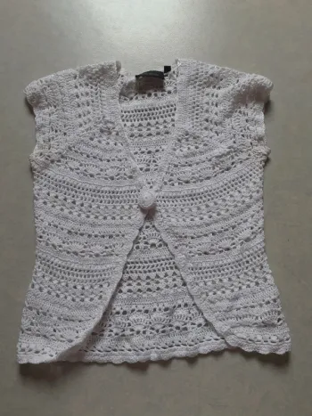 Gilet blanc sans manche