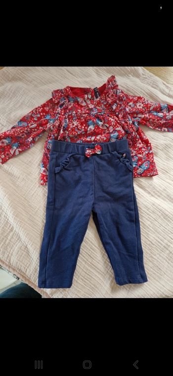 Ensemble pantalon et blouse Sergent Major taille 6 mois