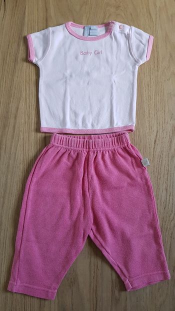 Ensemble bébé fille 3 mois tee-shirt et pantalon